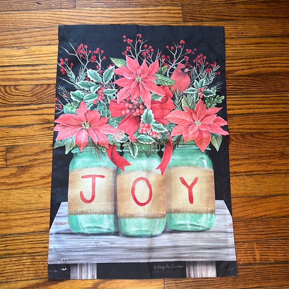 Christmas garden flag